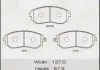 Колодка тормозная передняя Subaru Forester (01-14), Impreza (00-14), Legacy (02- Masuma MS7460 (фото 1)
