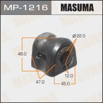 Втулка стабилизатора переднего Honda Civic (08-) (Кратно 2 шт) Masuma MP1216 (фото 1)
