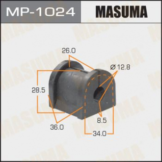 Втулка стабилизатора заднего Mitsubishi Lancer (03-09) (Кратно 2 шт) Ma Masuma MP1024 (фото 1)