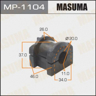 Втулка стабилизатора переднего Mitsubishi Lancer (07-) (Кратно 2 шт) Ma Masuma MP1104 (фото 1)