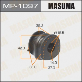 Втулка стабилизатора заднего Nissan Qashqai (06-13) (Кратно 2 шт) Masum Masuma MP1097