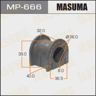 Втулка стабилизатора переднего Toyota Land Cruiser Prado (-02) (Кратно 2 шт) (MP Masuma MP666