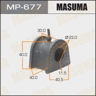 Втулка стабилизатора переднего Mitsubishi Pajero (00-07) (Кратно 2 шт) M Masuma MP677 (фото 1)