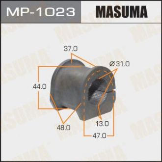 Втулка стабилизатора переднего Mitsubishi Montero (06-10), Pajero (06-10) (Кратн Masuma MP1023 (фото 1)