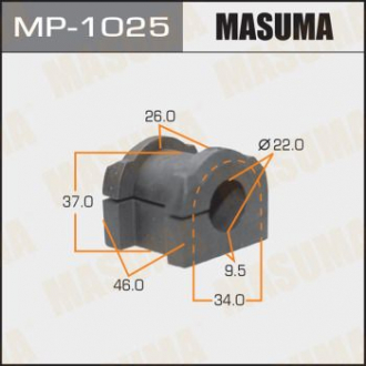 Втулка стабилизатора переднего Mitsubishi ASX (10-), Eclipse Cross (18-), Lancer Masuma MP1025 (фото 1)