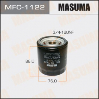 Фильтр масляный Toyota Corolla (03-09), Hilux (01-15), Land Cruiser Prado (06-) Masuma MFC1122