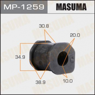 Втулка стабилизатора переднего Mitsubishi L200 (-08), Pajero Sport (-09) (Кратно Masuma MP1259 (фото 1)