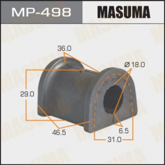 Втулка стабилизатора переднего Mitsubishi Galant (-00) (Кратно 2 шт) Mas Masuma MP498 (фото 1)