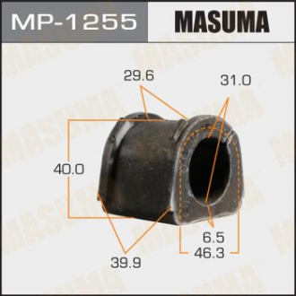 Втулка стабилизатора переднего Mitsubishi Pajero Sport (-09) (Кратно 2 шт) (MP12 Masuma MP1255 (фото 1)