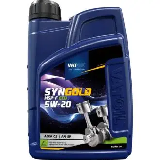 Моторное масло SynGold MSP-F ECO/5W20/1л. / (ACEA A1/B1, API SN, Ford WSS-M2C948-B) VATOIL 50776