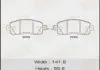 Колодка тормозная передняя Nissan Leaf (13-17), Teana (14-21) Masuma MSC2007 (фото 1)