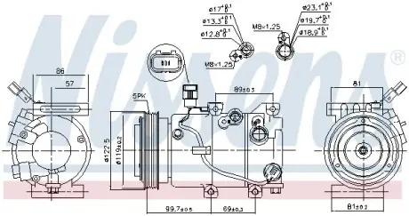 Компрессор кондиционера NISSENS 890241