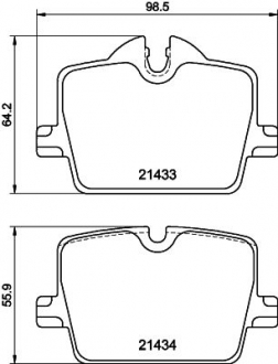 Комплект тормозных колодок TEXTAR 2143301 (фото 1)