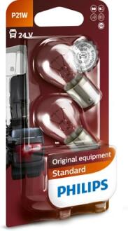 Автолампа P21W BA15s 21 W прозора PHILIPS 13498B2
