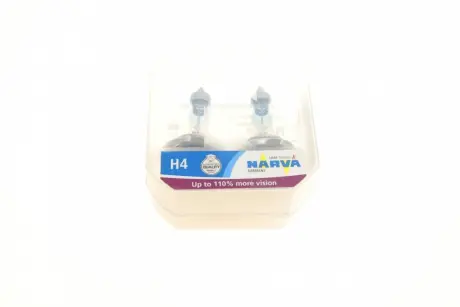 Автолампа Range Power 110 H4 P43t-38 55 W 60 W прозоро-блакитна NARVA 480612100