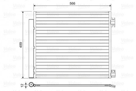 Конденсер кондиционера Valeo 822559