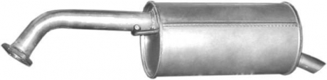Глушитель (задняя часть) алюминизированная сталь Mazda Premacy 2.0 Ditd (99-05), Mazda 323 F 2.0itd POLMOSTROW 12.205 (фото 1)