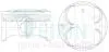 Поршень ДВС 0.5 (4шт.+пальцы) Honda (K24Z3) Accord (09-) 2.0-2.4, Acura TSX (09-) TEIKIN 38188-050 (фото 1)