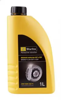 Тормозная жидкость /DOT 4/ для авто с ESP/1 л. / STARLINE ACST111
