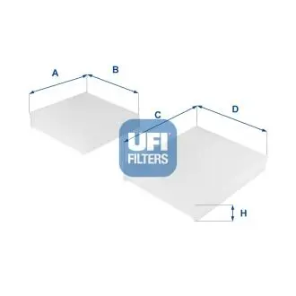 Фильтр салона UFI 53.143.00