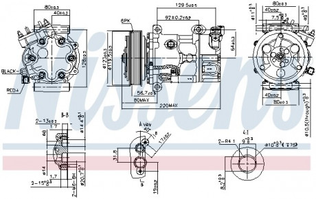 Компрессор кондиционера NISSENS 890743