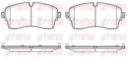 Комплект тормозных колодок из 4 шт. дисков REMSA 1815.00 (фото 1)