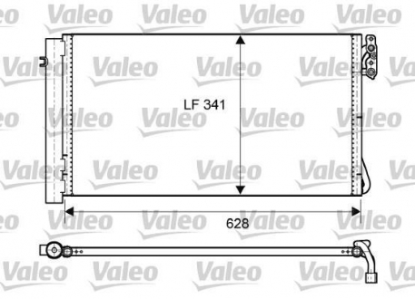Радиатор кондиционера Valeo 814012