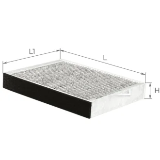 Фильтр салона (с акт углем) BMW 1, 2, 3, 3 GT, 4 Альфа ALPHA FILTER AF5096a