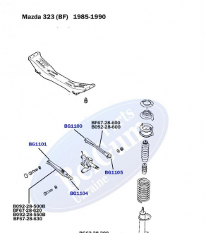 Сайлентблок поперечного рычага задней подвески BELGUM PARTS BG1101