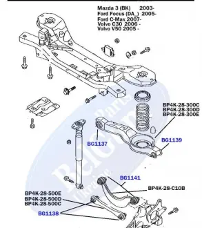 Сайлентблок поперечного рычага.) BELGUM PARTS BG1139
