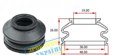 Пильовиик кульовий опори FORD BELGUM PARTS BG0170
