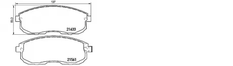 Колодка тормозная, лев/прав, перед SUZUKI SX4 (EY, GY) (06/06-) APPL APLUS 71218BAAP