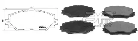 Колодка тормозная, лев/прав, перед TOYOTA AURIS (_E15_) (10/06-09/12) (APLUS 71251BAAP