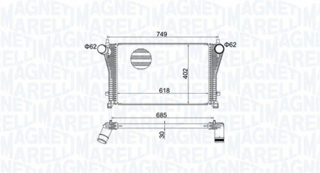 Интеркулер MAGNETI MARELLI 351319205370