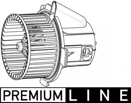 Вентилятор обогревателя салона C4/307 1.4-2.0 02- (120мм) (+AC) (Premium Line! OE) MAHLE KNECHT AB 32 000P