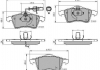 Тормозные колодки перед. T4 2.5TDI 96-03 (R15)(с датчиком) NATIONAL NP2643 (фото 1)