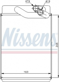 Радиатор печки NISSENS 77616 (фото 1)
