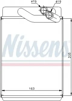 Радиатор печки NISSENS 77616