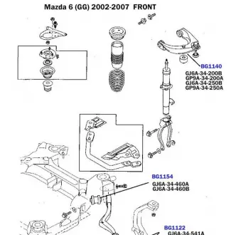 Сайлентблок переднего нижнего рычага (внутренний) BELGUM PARTS BG1112