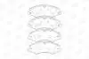 Колодки тормозные дисковые передние Land Rover Discovery/Range Rover (09-) (5737 CHAMPION 573759CH (фото 2)