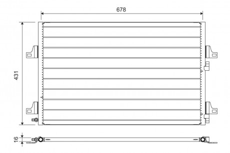 Радиатор кондиционера Valeo 814007 (фото 1)