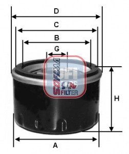 Фильтр масляный SOFIMA S 7230 R