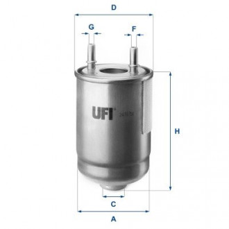 Фильтр топливный UFI 24.187.00