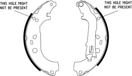 Тормозные колодки зад. Doblo 05>09 HELLA 8DB355002-781