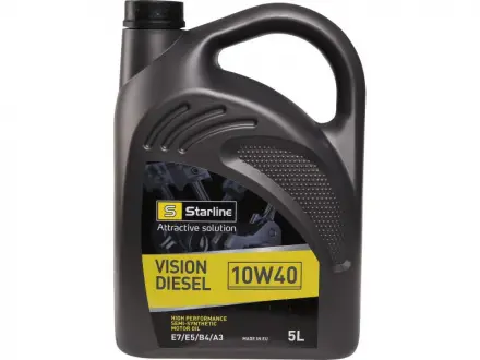 Моторное масло VISION DIESEL/10W40/5л. / (API SL/CI-4; ACEA A3/B3/E5) STARLINE NA VD-5
