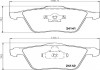 Колодки тормозные передние Volvo XC90 02-12 (ATE) (154,9x70,8x19) HELLA 8DB355011-721 (фото 1)