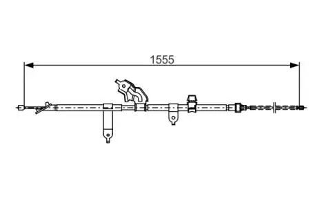 Трос ручного тормоза BOSCH 1987482221