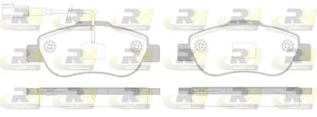 Фото 1 - гальмівні колодки дискові ROADHOUSE 21100.02 Гальмівні колодки дискові ROADHOUSE 21100.02 (фото 1)