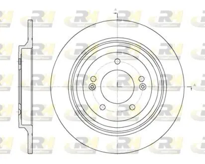 Фото 1 - тормозной диск ROADHOUSE 61780.00 Тормозной диск ROADHOUSE 61780.00 (фото 1)