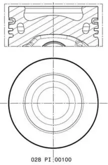 Поршень MAHLE KNECHT 028PI00100 002